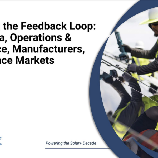 Completing the Feedback Loop: Linking Data, Operations and Maintenance, Manufacturers, and Insurance Markets