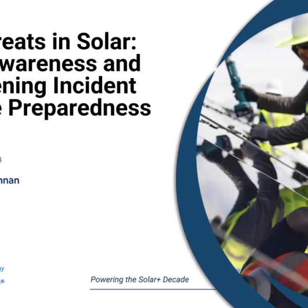 Cyber Threats in Solar: Raising Awareness and Strengthening Incident Response Preparedness Registration